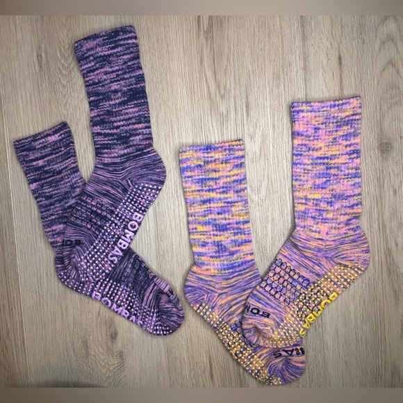 Bombas Accessories - Bombas Purple and Orange NWOT Small Women’s Gripper Socks